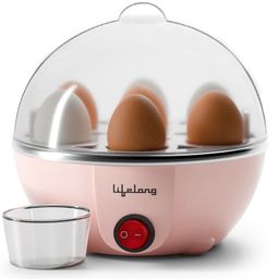 Lifelong Egg Boiler for 7 Eggs, 350 Watt | 3 Boiling Modes Hard, Medium & Soft | Multipurpose One Touch Operation Egg Poacher & Electric Egg Boiler Machine | Automatic & Over Heat Protection (LLEEB09) image 1