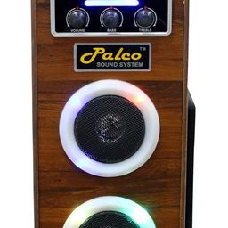 PALCO SOUND SYSTEM M3000 Tower Speaker 40 W Bluetooth Floor Standing | Tower Speaker with Loud Sound & Rich Bass, Speaker System, Wireless Stereo Pairing, Portable Speaker for Home, Travel Brown image 1