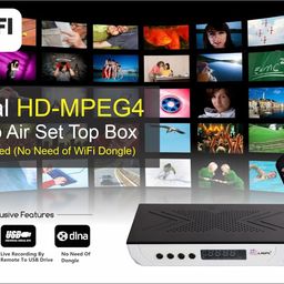 LRIPL LR777 MPEG-4 Set Top Box HD Free Dish with Wi-fi Function-YouTube Recording Function (Including WiFi Antena) image 3