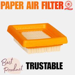 sadaiv nipun dil se desh seva Sadaiv Nipun Paper Air Filter, Orange Frame with White Pleated Element, Automotive Replacement Filter image 2