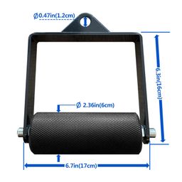 MARSAFIT Fitness 6cm Bold D Handle LAT Cable Attachment, LAT Pull Down Attachment Single D-Handle, Support up to 1000 lbs, Tricep Press Down Bar Cable attachments for Gym (Dia: 2.36 Inch) image 2