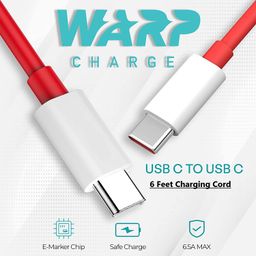 Sounce 65W Dash Wrap Charging Cable, USB C to Type C PD 6.5A Fast Charge Data Sync Cord for OnePlus 11 / 11T / 10T / 10R / 10 Pro / 9t / 9R / 9 Pro, 8, 8T, 7, Nord and All Type C Devices - 2 Meter image 4