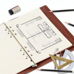 imslery A5 6-Hole Beige Loose-leaf Paper - 2 Packs (80 Sheets per Pack, 100 GSM) - Dotted Line, Refill for Notebook and Planner, Ideal for Note, Journal, Schedule, and Artwork, Fits A5 6-Ring Binder image 5