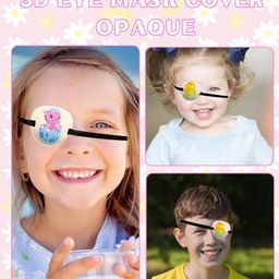 Eye Patch, Eye Patch for Kids, Eye Patches for Lazy Eye, 3-Pack Adjustable Design with Soft Fabric, Fits Children and Adults (6.5" x 6" Outer, 4.5" x 3.5" Inner) image 5