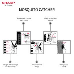 SHARP Room Air Purifier Fp-Gm50E-B With Plasmacluster Ion Technology, Haze Mode And Anti-Dust Mode | Coverage Area: Upto 450 Ft², Black image 2