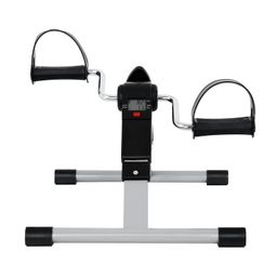 Cobuy Mini Exercise Bike Pedal Exerciser, Portable Folding Pedal Bike for Legs and Arms, Under Desk Exerciser w/Adjustable Resistance Knob and LED Screen Display image 4
