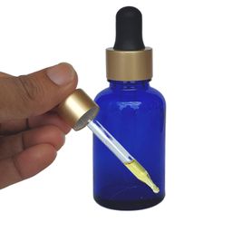 Pure Source India Empty Glass Dropper Bottles, 30 ml - Pack of 4, Blue image 2