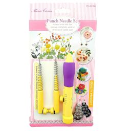 Gemsy Punch Needle Set for Embroidery – Adjustable Embroidery Pen with 3 Needles & Threaders – DIY Needlework Tool Kit for Dimensional, Ribbon, Satin Stitch, and Loop Embroidery image 1
