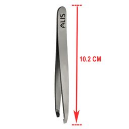Alis SS Square Flat Tip Precision Tweezers for Eyebrows, Hair Plucker, Eyebrow, Upper Lips Eyelash Extensions for Daily Beauty Routine - Essential Beauty Tool, Splinter, Blackhead Remover image 3