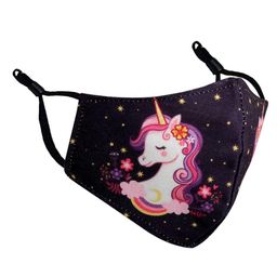 BIGXEN Kids Digital Cartoon Printed Multi Layer Cotton Reusable & Washable 3D Face Mask without Valve Pack of 10 ( 2 To 8-9 Year Old, Multi Color) image 3