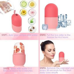 faigy Jade Roller With Gau sha Stone, 3D Roller Massager, Head Scalp Shamppoo Massager Brush, Ice Roller, Face Massager (Multi Color) image 5