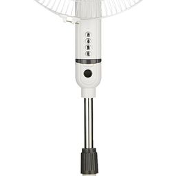 amazon basics High-Speed Oscillating Pedestal Fan I 3 Adjustable Fan Speeds | Rust Resistant Body, Adjustable Length | RPM 2200 | 400mm Sweep Length (White) image 1