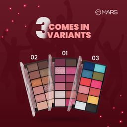 MARS 12 Shades Dance of Joy Eyeshadow Palette | Highly Pigmented and Blendable | Multicolor | Matte and Shimmer Finish 01-Multicolor (13.2g) (Shade-02) image 5