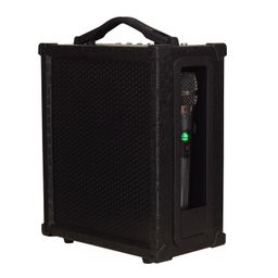 kh Professional Cube 40 W Karaoke Portable PA System with Bluetooth FM USB and Remote, Rechargeable, 1 Wireless Microphone Portable PA Amplifier 8" Speaker, 3 Mic Input,Portable Sound System image 3