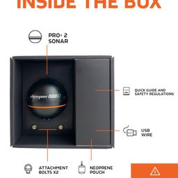 Deeper PRO+ 2 Sonar Fish Finder - Portable Fish Finder and Depth Finder For Kayaks, Boats and Ice Fishing with GPS Enabled | Castable Deeper Fish Finder with FREE User Friendly App image 2