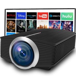 MEGAWISE Mini Laptop Projector YG500 Portable Projector Outdoor Movie Projector Video Projector for Home Theater Movie Projector with HDMI/USB/Audio/AV for iOS/Android/Windows/PS5/computer (MP17) image 1