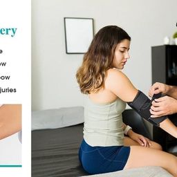 GLORIFIED ORTHO Adjustable Elbow Brace Cubital tunnel brace for sleeping, Tendonitis Elbow Splint, Ulnar Nerve Entrapment brace image 3