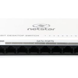 netstar 8 Port Gigabit Desktop Switch | 10/100/1000 Mbps (1G) | Plug & Play | Unmanaged Switch - No Configuration Required | 100% Made in India | NS-8G image 2