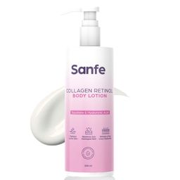 Sanfe Collagen Retinol Body Lotion | For Skin Tightening, Firming, Stretch Marks, Wrinkles & Anti Aging | Brighter, Soft Skin | For Men & Women - 200ml image 1