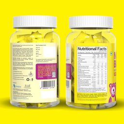 NutriBears Kids Multivitamin Gummies with Vitamins A, C, B, D, and Zinc, 30 Gummy Chewable Bears, Strawberry and Orange Flavour, Supports Daily Wellness and Immune System Support image 4