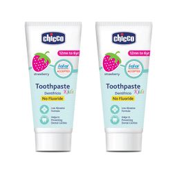 Chicco Toothpaste (Strawberry), 50 ml twin pack (2 paste of 50ml each) image 1