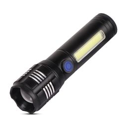 Care 4 LED+COB Rechargeable Emergency Long Range Torch Light image 1