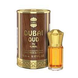 Ajmal DUBAI OUD Attar | Ambery & Woody Fragrance | Unisex Non-Alcoholic | Long Lasting Attar Men & Women - 5 ML image 1