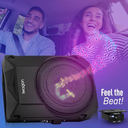 iwagon iWagon- Car Subwoofer IWAG-06, N Series (10 Inches) Active Underseat Subwoofer 1200, RMS Power 1200 Watts, Ultra Sleek, Shallow subwoofer, high Level Input/Audio - line Input image 4
