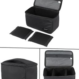 Polyester W10 Camera Insert Bag Waterproof for Nikon Canon & All DSLR Cameras | DSLR SLR Padded Camera Case Shockproof for Travel | Camera Lens Kit Bag,Black image 5