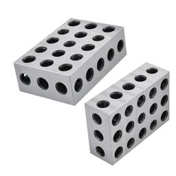 mitoharet 2-4-6 Machinist Blocks 23 Holes Matched Pair Ultra Precision 0.0002In Machinist Set Up Blocks 246 Jig HRC 55-62 Replacement for Milling Machine (2-Pack) image 4