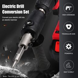 AASONS Handheld Electric Impact Drill Conversion Tool SDS+ Converter To Hammer Modified | Drill Attachment For Concrete Breaker Portable Rotary Power Drill Adaptor For Corded And Cordless Machine image 4
