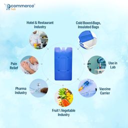 ecommercehub EcommerceHub® Ice Packs for Cooler 8PCS - Reusable, Long Lasting Ice Pack & Beverage/Cold Items Transports & Cooler Set for Long Term Use - Cools Faster Than Ice - Cooler Accessories image 4