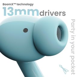 Boult Audio W20 Truly Wireless in Ear Earbuds with 40H Playtime, Zen™ ENC Mic, 45ms Low Latency, 13mm Bass Drivers, Type-C Fast Charging, Made in India, Touch Control, IPX5 ear buds TWS (Glacier Blue) image 5