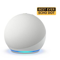 Amazon Echo Dot (5th Gen) | Smart speaker with Bigger sound, Motion Detection, Temperature Sensor, Alexa and Bluetooth| White image 2