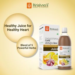 KRISHNA'S HERBAL & AYURVEDA Cholesterol Care Juice - 1000 Ml | Contains Honey With Apple Cider Ginger Garlic, Sugar Free, Helps In Digestion, Made In India image 3