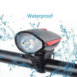Lista 2-in-1 Rechargeable - Cycle Lights (3 Modes) Cycle Light and Horn/Cycle Lights Rechargeable Waterproof (140 dB) Cycle Light with Horn LED Front Light (6 Months warrenty) image 2