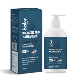 BAKE 10% Lactic Acid Body Lotion with Azelaic Acid | Smooths Rough & Bumpy Skin, Exfoliates Skin & Reduces Body Acne | Ultra Hydrating Body Lotion | 200ml image 1