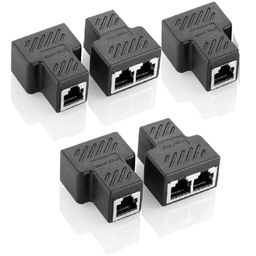 Tobo RJ45 Splitter, Ethernet Splitter, RJ45 Splitter Adapter LAN Network Internet Splitter 1 to 2, Ethernet Cable &LAN Internet Splitter for Cat5 Cat5e Cat6 Cat 7 (Pack of 1) image 3