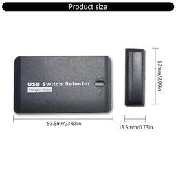 TOPFROP USB KVM Switcher Sharing Device 2 Input 4 Output KVM Switching Box for Keyboard, Mouse Efficient Fast Data Transfer image 5