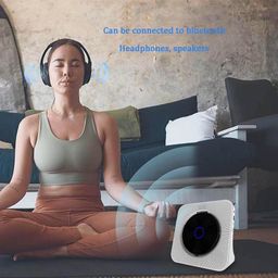 Portable CD Player, Bluetooth Walkman CD Music Player,Built-in HiFi Speakers, LCD Display, With Remote Control, Support CD, CDR, CD-RW, MP3-CD, WMA-CD (Color : Blue) image 2