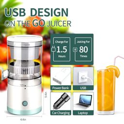 Drumstone (𝗦𝗽𝗲𝗰𝗶𝗮𝗹 𝟭𝟬 𝗬𝗲𝗮𝗿𝘀 𝗪𝗮𝗿𝗿𝗮𝗻𝘁𝘆) Electric Citrus Juicer – Automatic Portable Juicer for Orange, Lemon, Grapefruit & More – Pure, Delicious & Nutrient-Rich Juice image 2