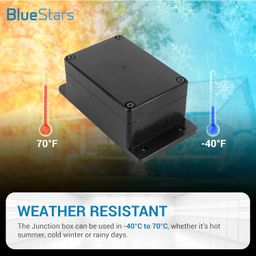 BlueStars Pack of 2 IP65 ABS Project Box with Fixed Ear (3.94 x 2.68 x 1.97 in) Waterproof Weather-Resistant, Electrical Power Enclosure for DIY Project image 4