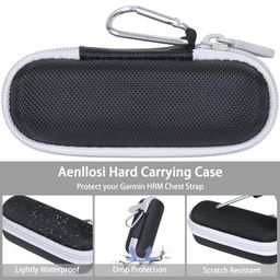 Aenllosi Hard Carrying Case Replacement Compatible with Garmin HRM-Pro Plus, Premium Chest Strap Heart Rate Monitor Holder(Case Only) (Grey Zipper) image 3