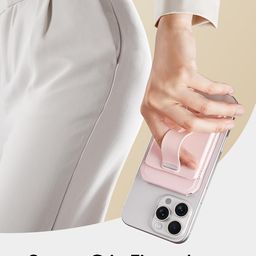 ESR Upgraded for MagSafe Wallet, 5 Card Holder,Adjustable Stand, Secure Grip Finger Loop, Magnetic Wallet for iPhone 16/15/14/13/12, Not for Mini, Not Find My Compatible, Pink image 5