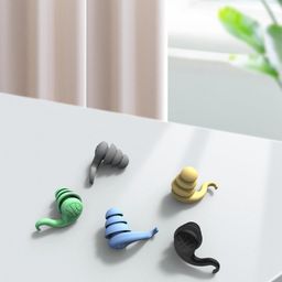 the style sutra THE STYLE SUTRA® Ear Plug for Sleeping Noise Reduction Eartips for Studying Snoring Swimming blue image 2