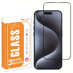 OpenTech Military-Grade Tempered Glass Screen Protector Compatible For iPhone 16 Pro Max With Edge To Edge Coverage And Easy Installation Kit For Smartphone (6.9 Inches) image 1
