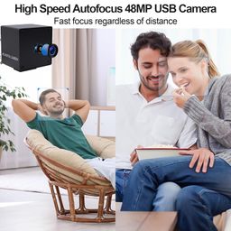 MMlove 48MP USB Camera Ultra HD 8000×6000 Fast Autofocus Web Camera with 80 Degree No Distortion Lens Embedded Industrial Security Camera for Linux Windows Android Mac Raspberry Pi image 4