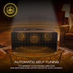 JBL Authentics 500, Dolby Atmos Smart Home Speaker Built-in WiFi and Music Streaming, Voice Assist and Bluetooth Connectivity, Automatic Calibration, Compatible with Google Home & Alexa, Retro Design image 4