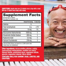 Schiff Move Free Glucosamine and Chondroitin Supplement 200 Tablets image 3