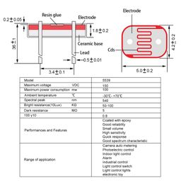 Robocraze Light Dependent Resistor LDR - Pack of 10 image 4